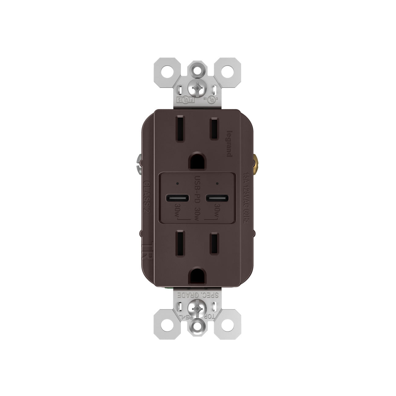 Receptacle: Ultra-Fast Plus USB C/C, TR, 15A