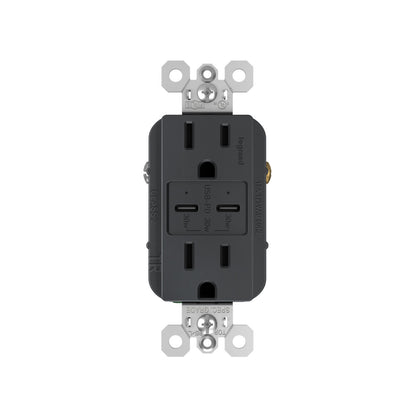 Receptacle: Ultra-Fast Plus USB C/C, TR, 15A