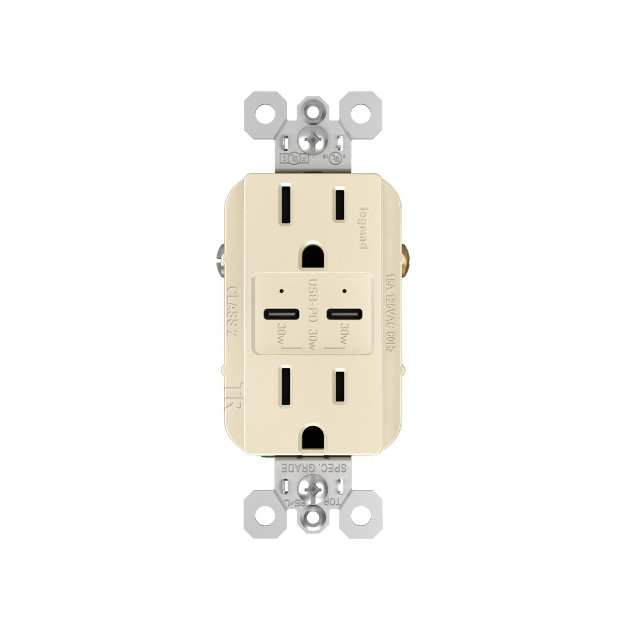 Receptacle: Ultra-Fast Plus USB C/C, TR, 15A