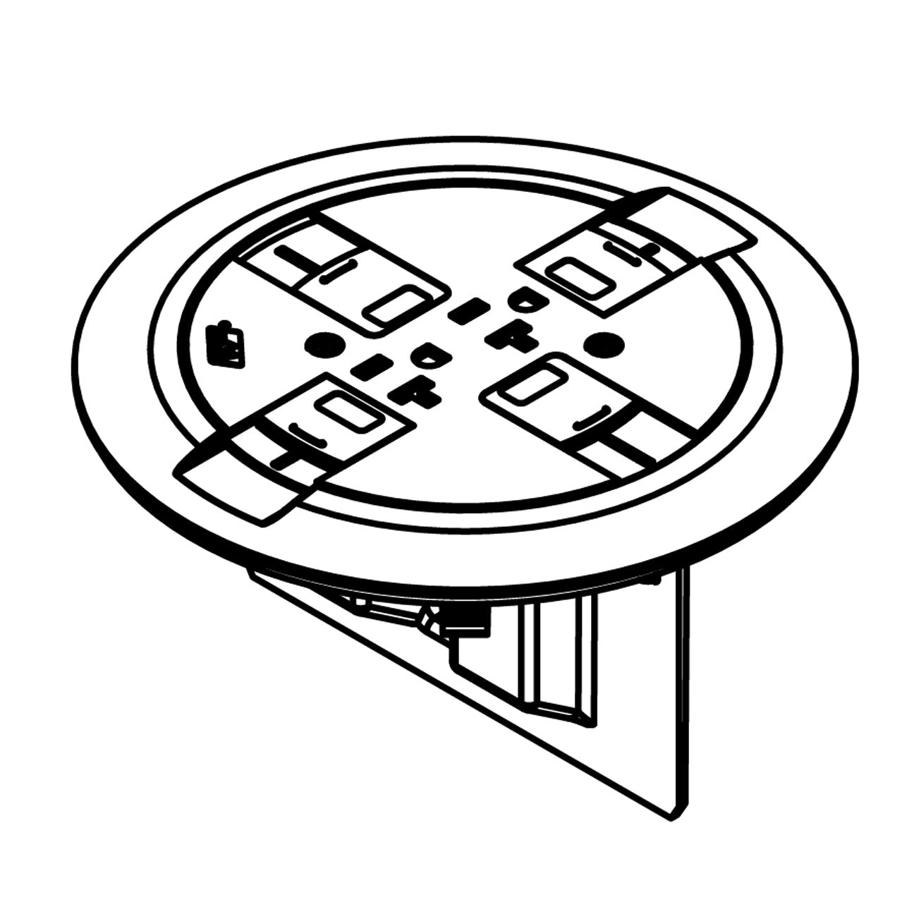 Ratchet-Pro™ Multiple Service Floor Box Cover