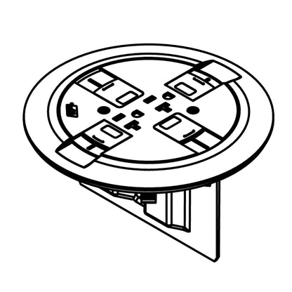 Ratchet-Pro™ Multiple Service Floor Box Cover