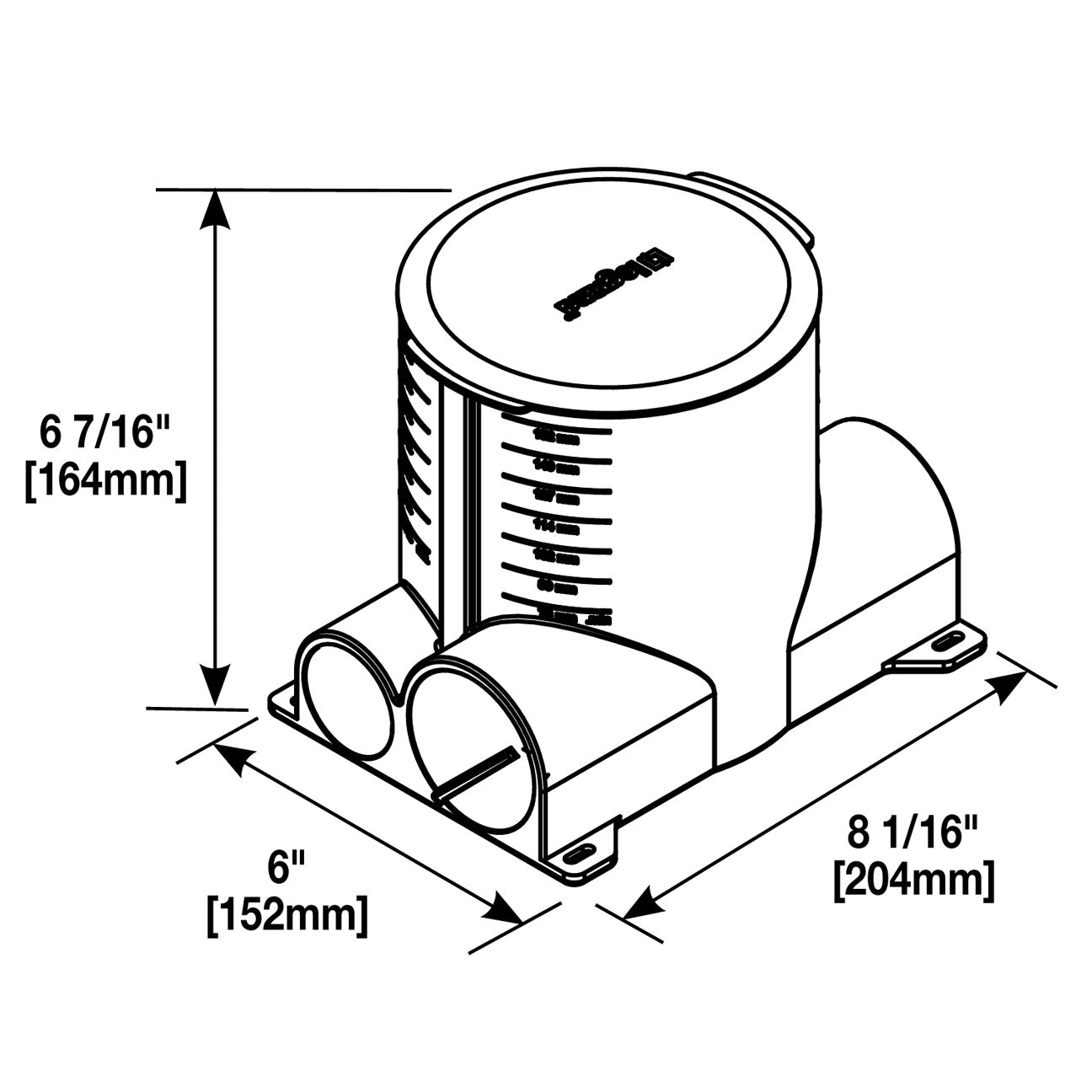 Ratchet-Pro RPNFB Round Dual Service Floor Box