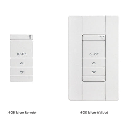 nLight® Wireless Battery Powered Micro Wall Switch - RPODU 2P DX