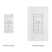 nLight® Wireless Battery Powered Wall Switch - RPODU 4S DX WH G2