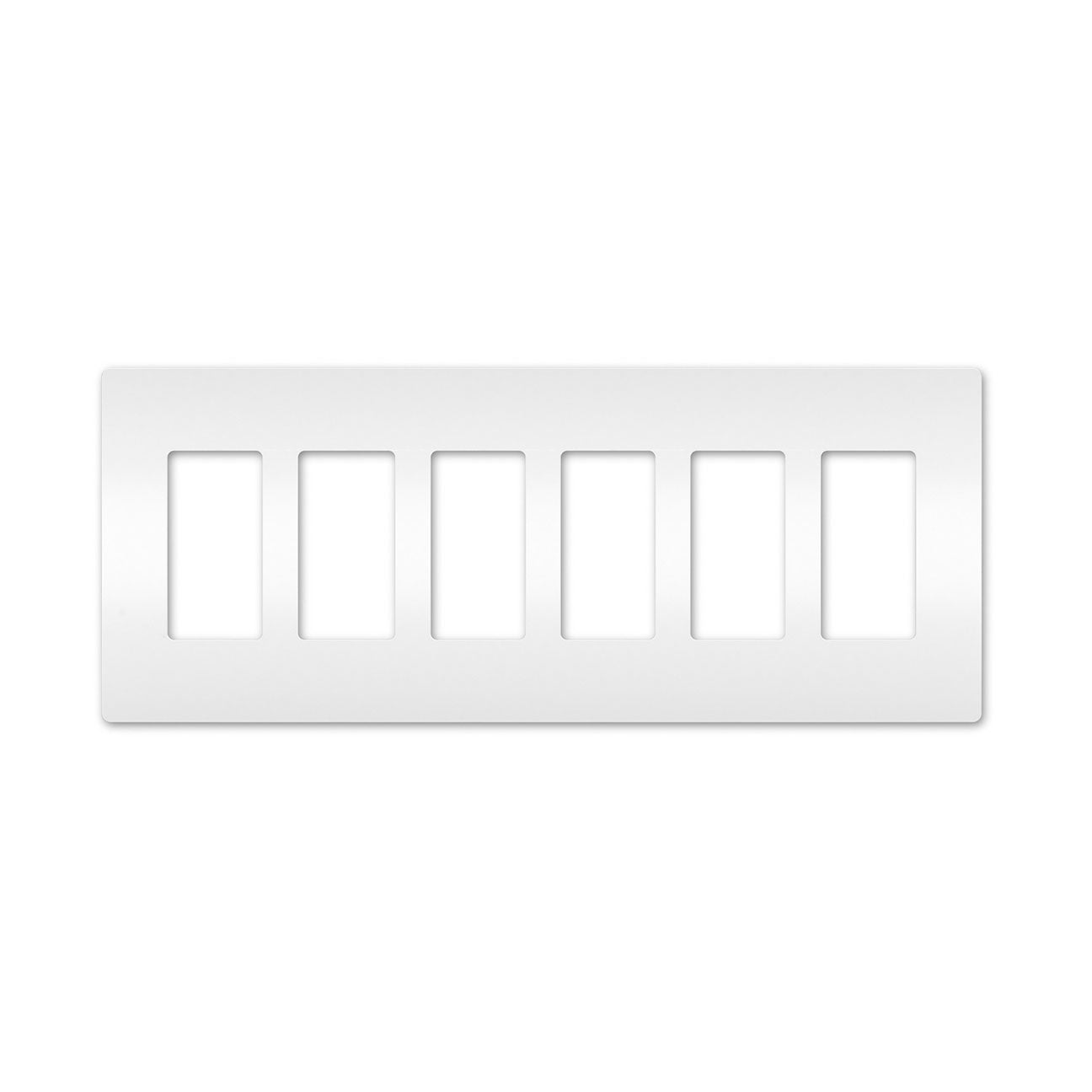 Wall plate: 6G Screwless Decora