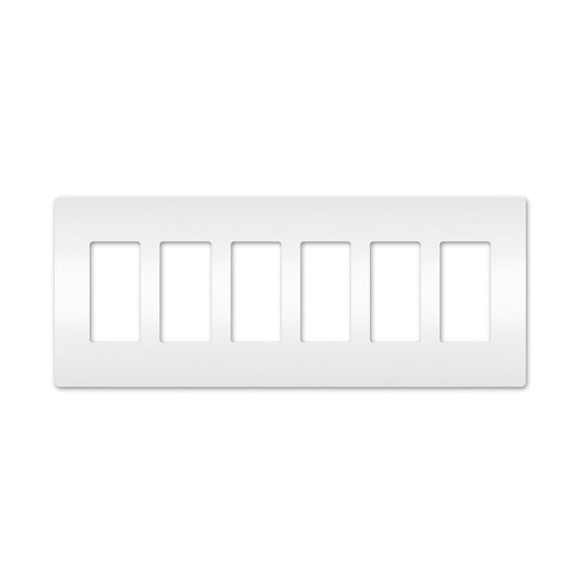 Wall plate: 6G Screwless Decora