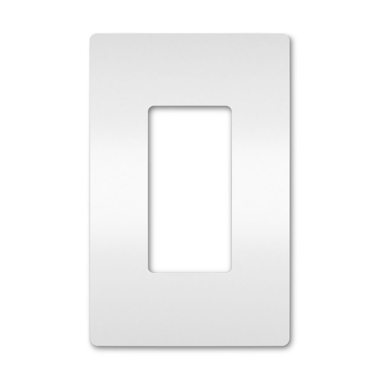 Wall plate: 1G Screwless Decora