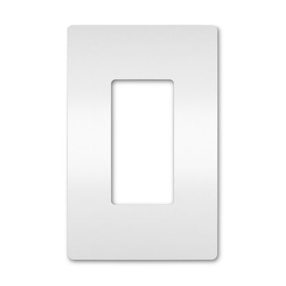 Wall plate: 1G Screwless Decora