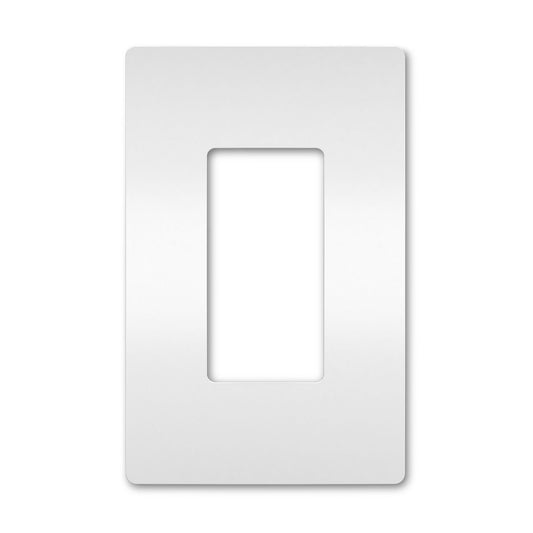 Wall plate: 1G Screwless Decora