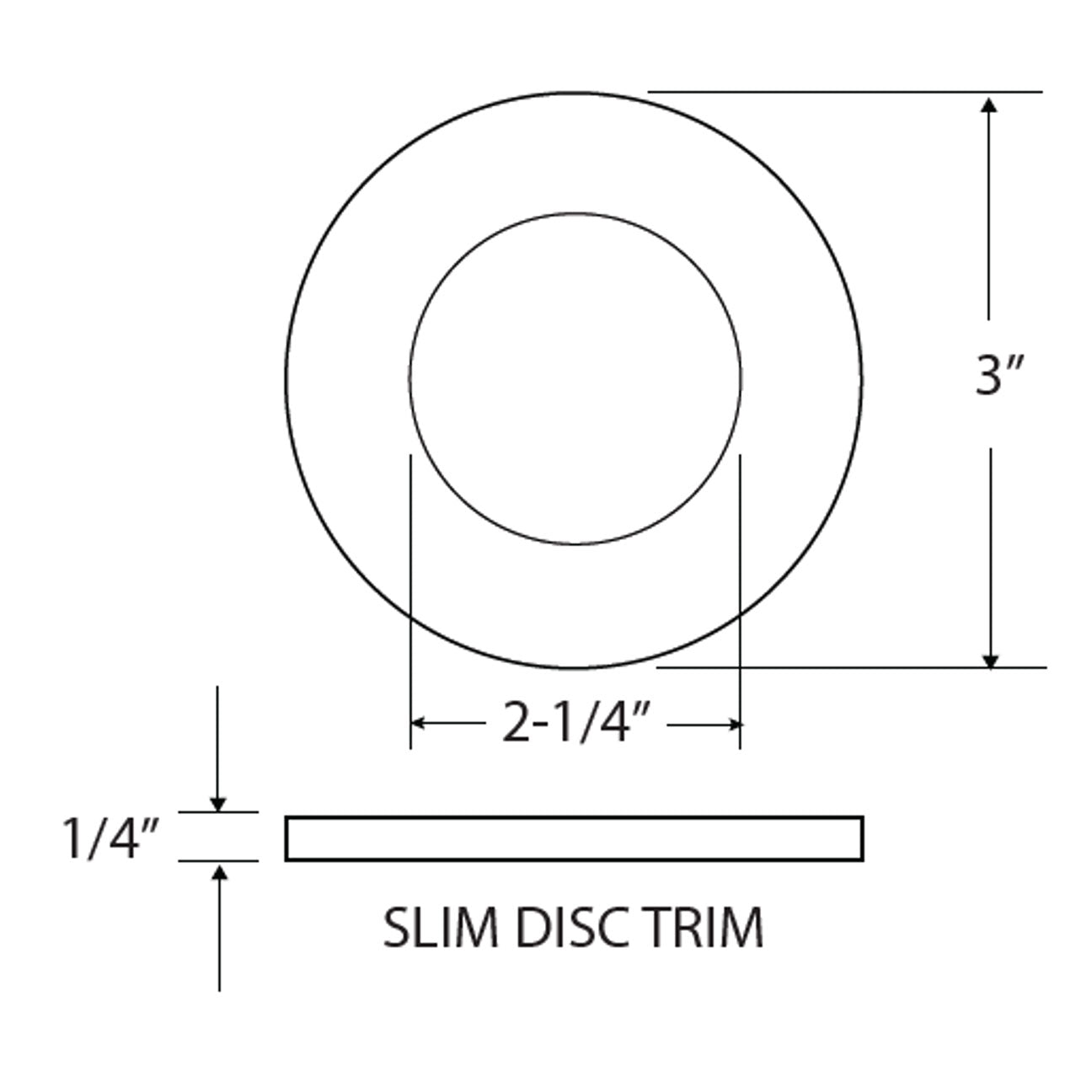 12VDC Surface/Recess Mount LED Slim Puck