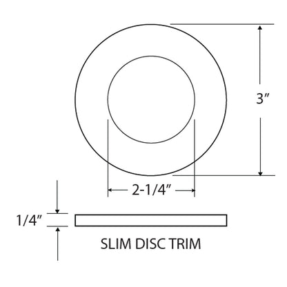 12VDC Surface/Recess Mount LED Slim Puck