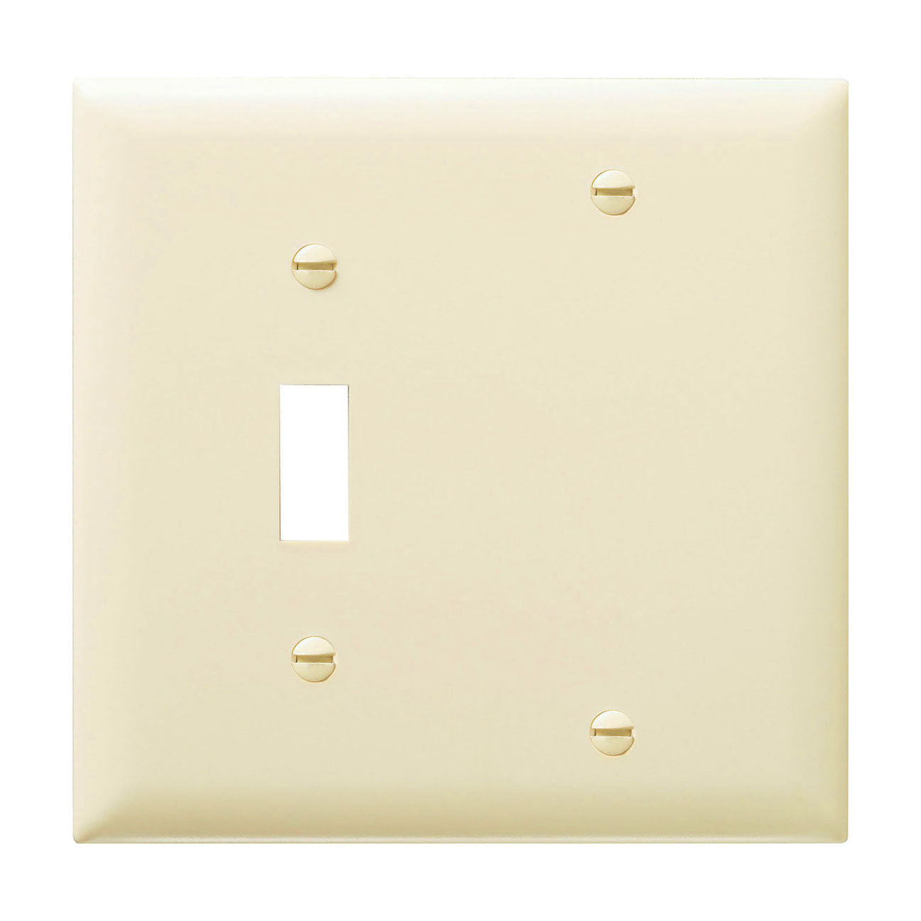 Wall plate: Combination 1 Toggle/1 Blank