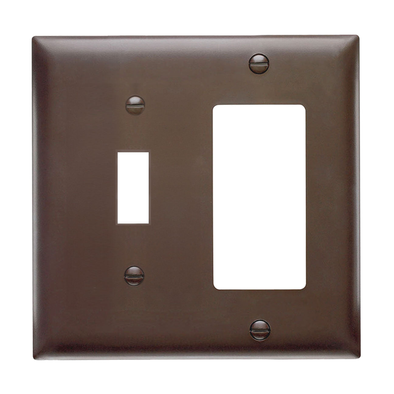 Wall plate: Combination 1 Toggle/1 Decora