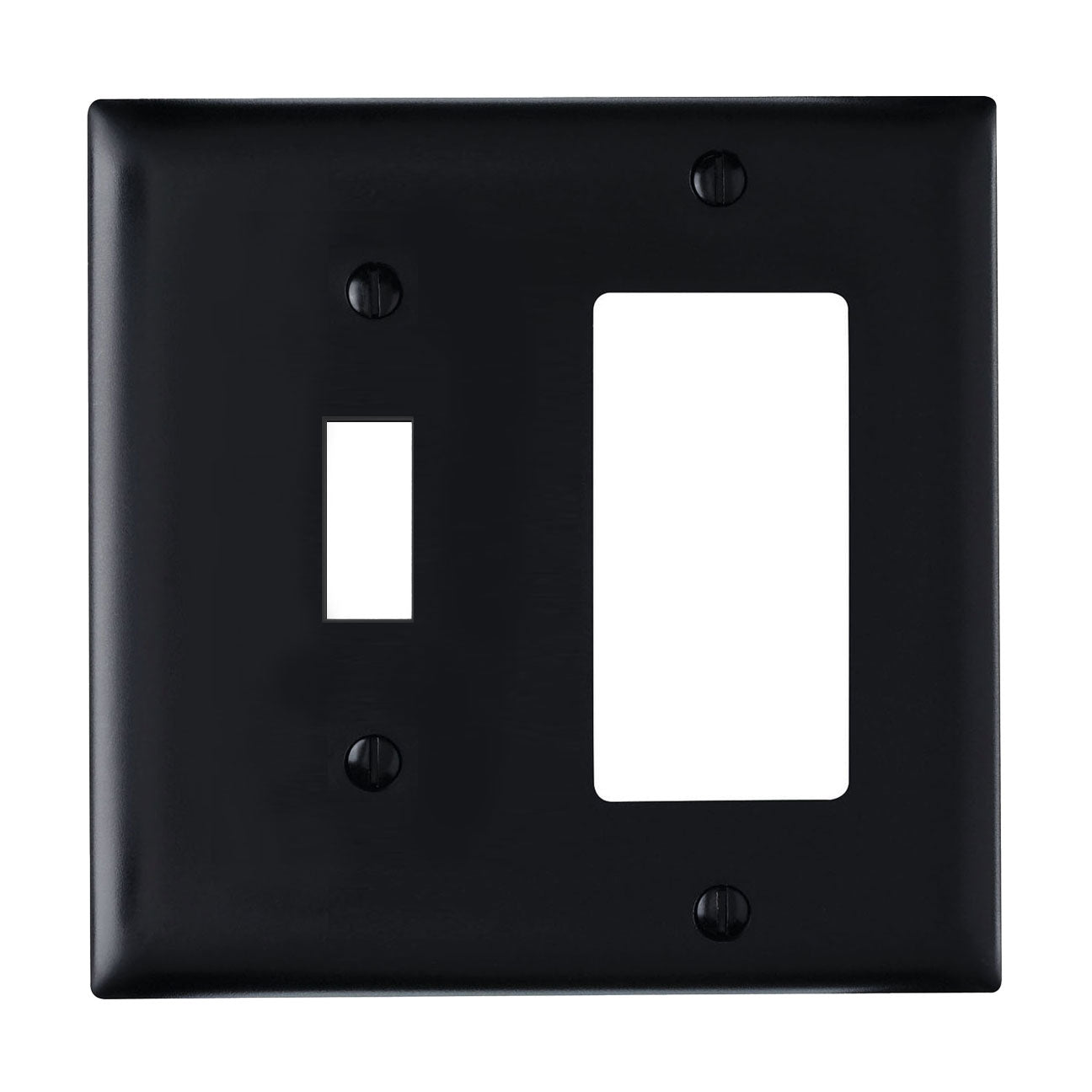 Wall plate: Combination 1 Toggle/1 Decora