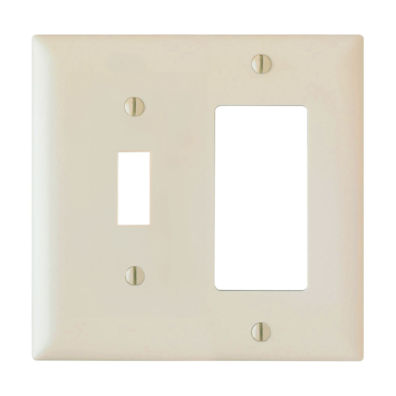 Wall plate: Combination 1 Toggle/1 Decora