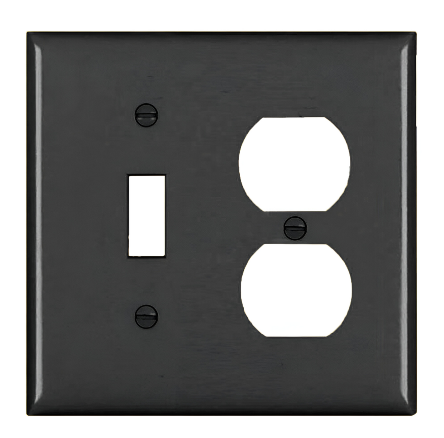 Wall plate: Combination 1 Toggle/1 Duplex