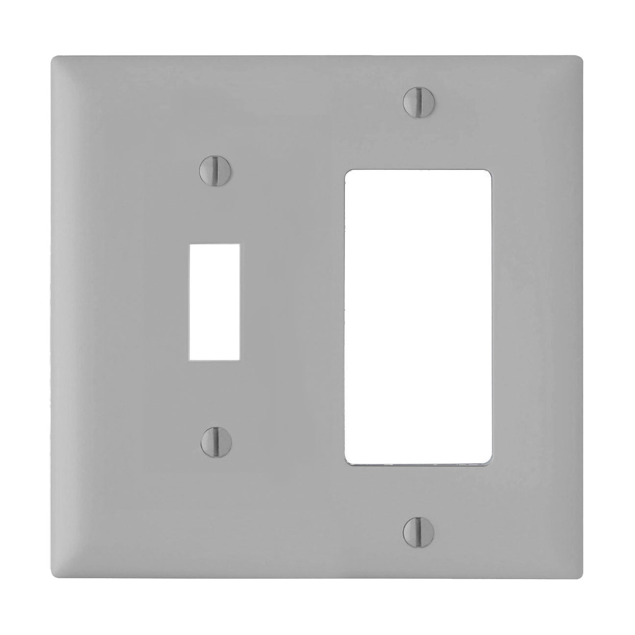 Wall plate: Combination 1 Toggle/1 Decora