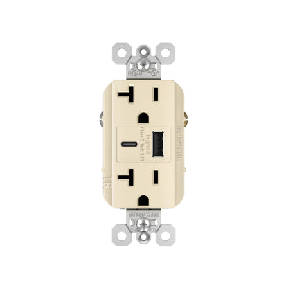 Receptacle: USB A/C, TR, 20A