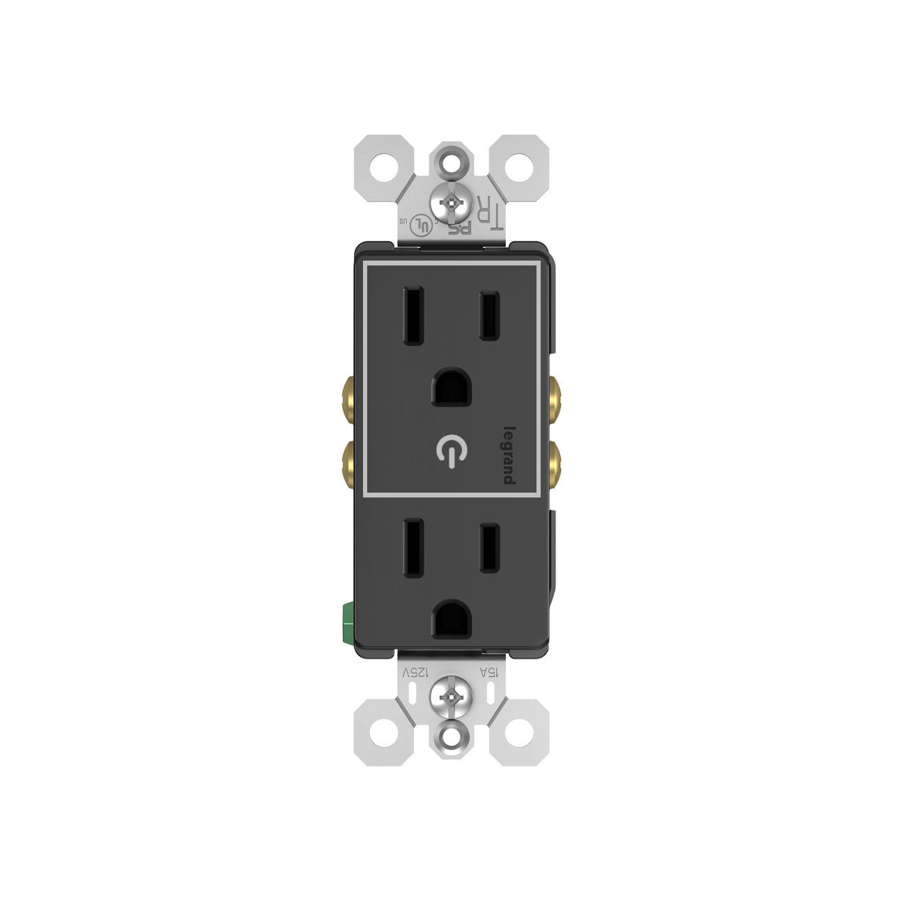 Receptacle: Decora, Half-Controlled, TR, 15A