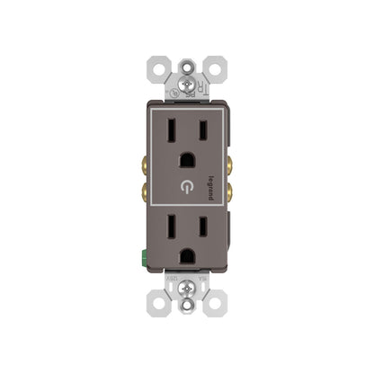 Receptacle: Decora, Half-Controlled, TR, 15A