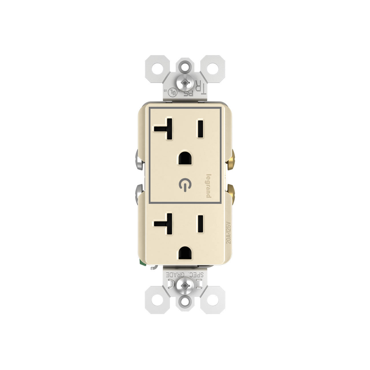 Receptacle: Decora, Half-Controlled, TR, 20A