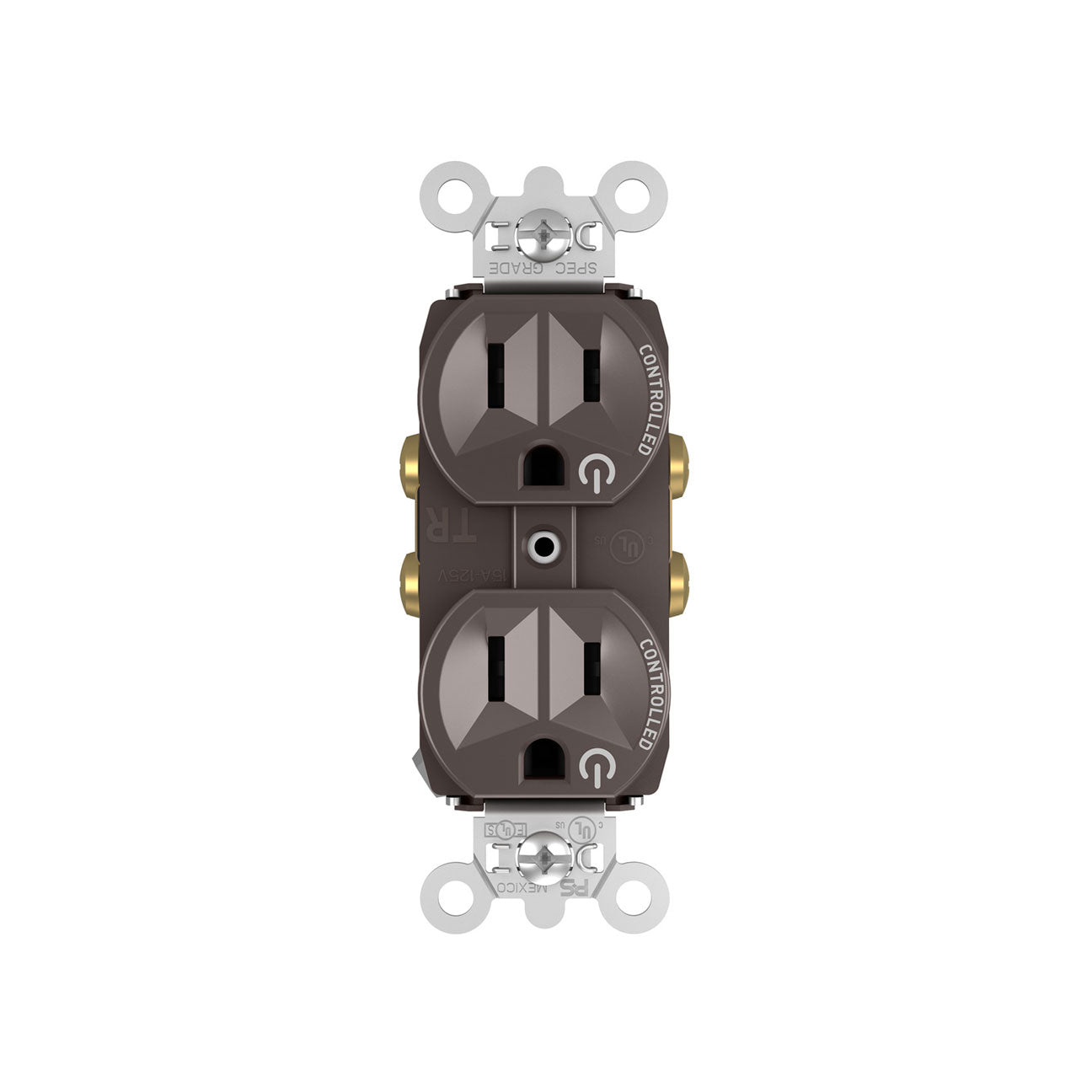 Receptacle: Duplex, Full-Controlled, TR, 15A