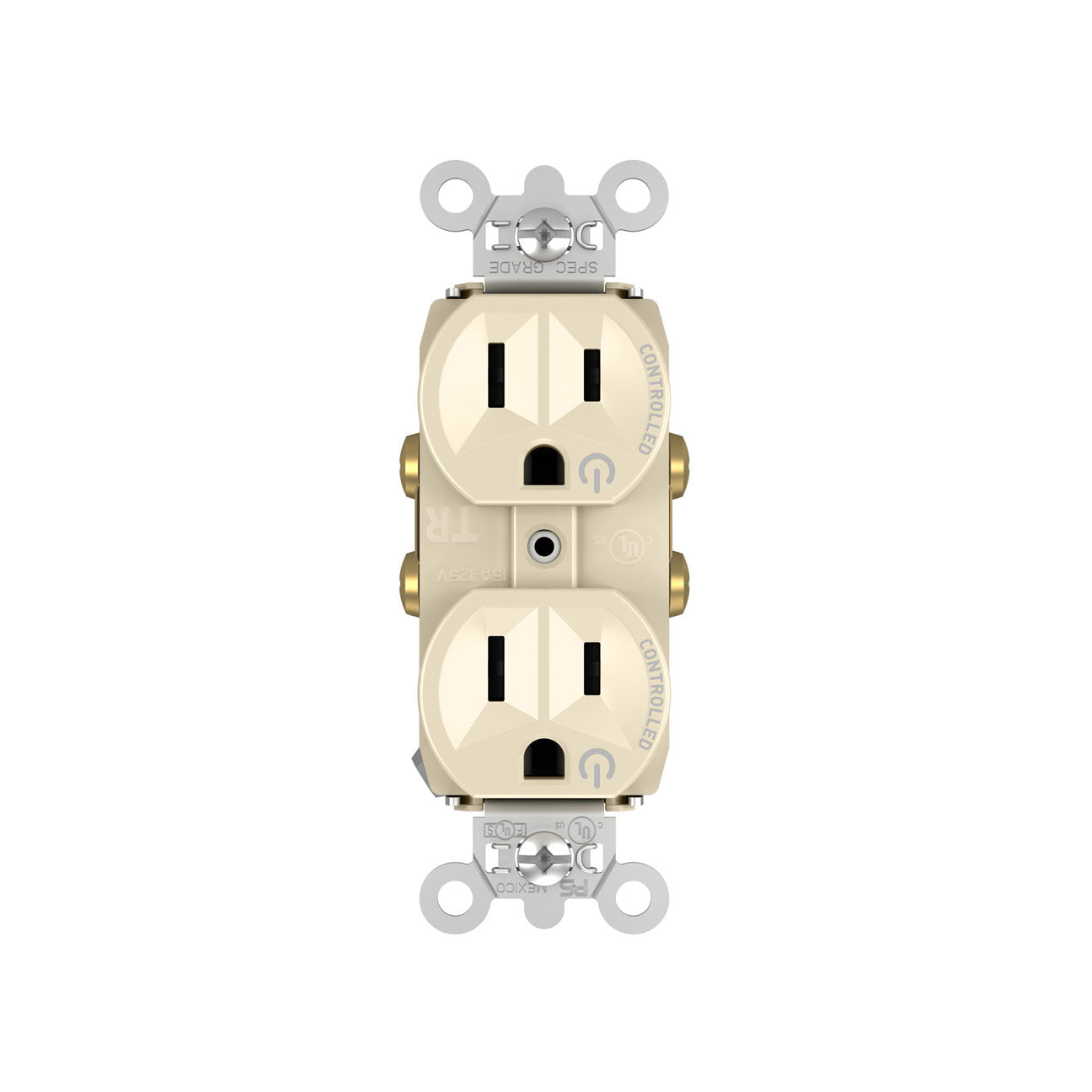 Receptacle: Duplex, Full-Controlled, TR, 15A