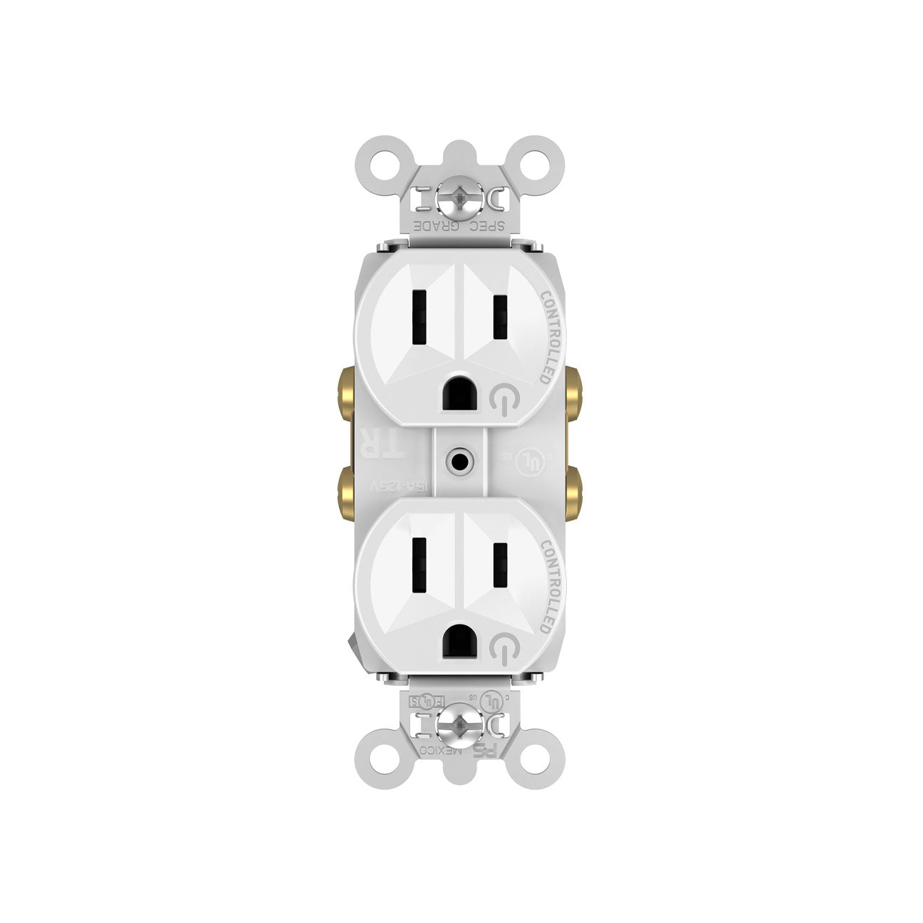 Receptacle: Duplex, Full-Controlled, TR, 15A