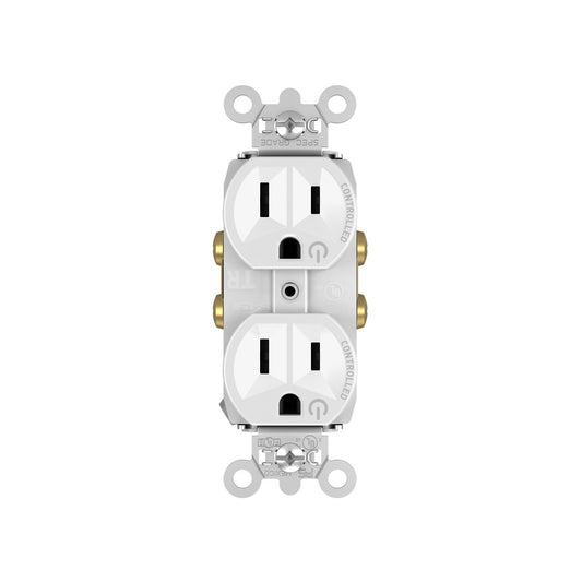 Receptacle: Duplex, Full-Controlled, TR, 15A