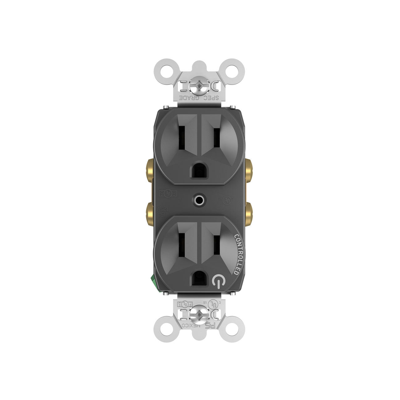 Receptacle: Duplex, Half-Controlled, TR, 15A