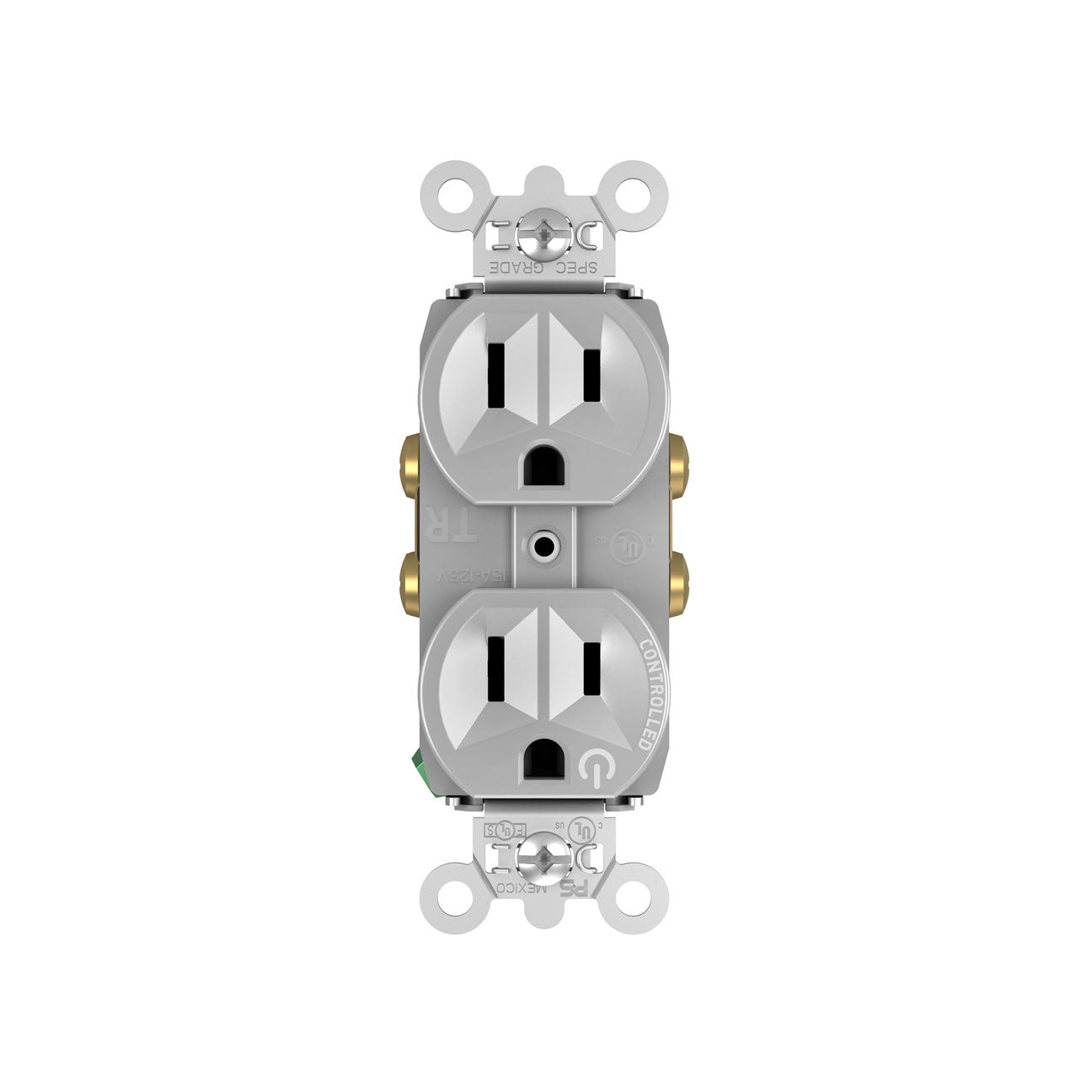 Receptacle: Duplex, Half-Controlled, TR, 15A