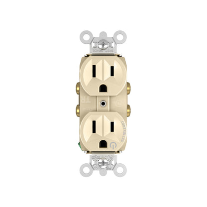 Receptacle: Duplex, Half-Controlled, TR, 15A