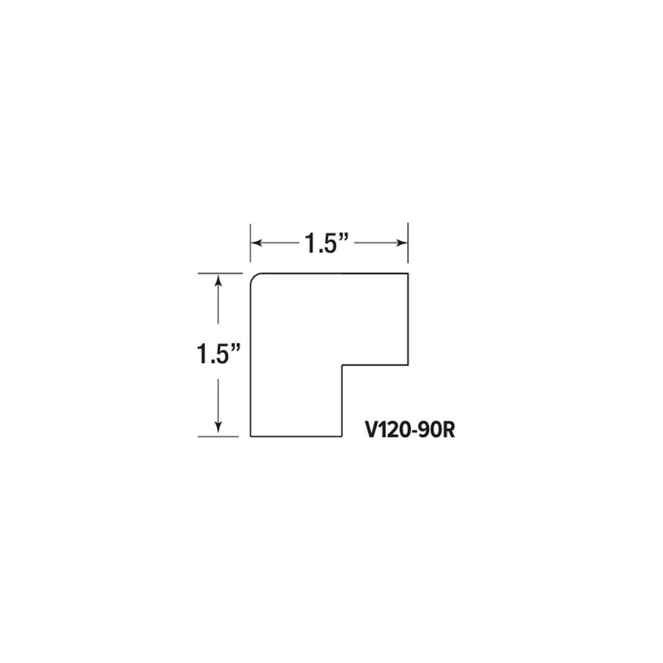 V120 90° Right Connector