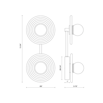 Dahlia 14-in Wall Sconce